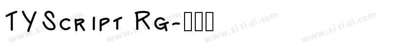 TYScript Rg字体转换